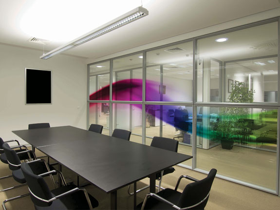 Brighten Up The Boardroom Glass Panels